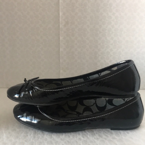 Coach (#Q163) Lonnie patent leather Ballet Flats - Picture 5 of 8